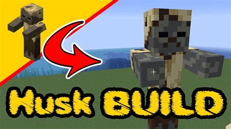 Minecraft Husk Husk Statue Build Minecraft Mob Build Ps4 Xbox Pc Pocket Edition Switch