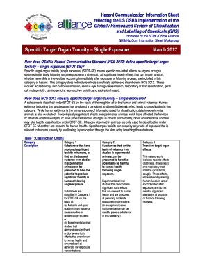 Fillable Online Hazard Communication Information Sheet Fax Email Print