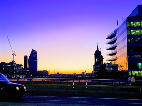 Yesterday's sunset from London Bridge : london