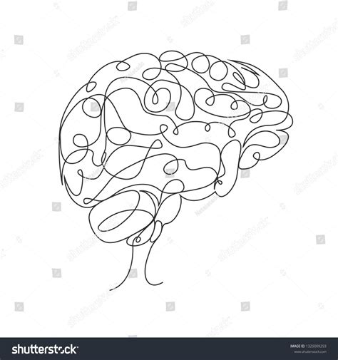 Brain Line Drawing Simple 101hannelore