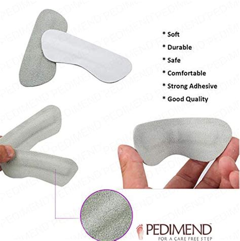 Pedimend Anti Slip Suede Leather Heel Grips Prevent Blisters