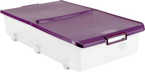 Tatay 1151120 Caja De Almacenamiento Multiusos Bajo Cama Con Tapa Y