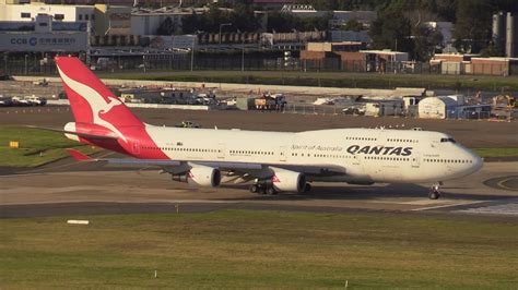 Farewell Wunala Qantas Last 747 400 Leaves Sydney 22 July 2020