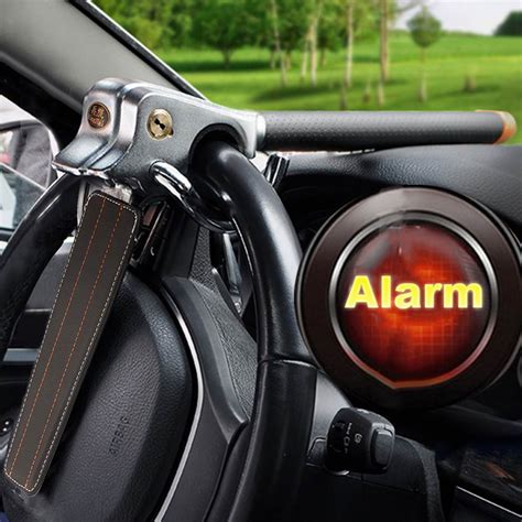 Car Auto High Security Anti Theft Alarm Steering Wheel Security Lock Universal Ebay