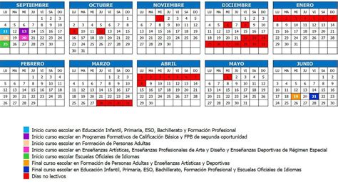 Calendario Escolar Alicante Fechas Importantes Educativa