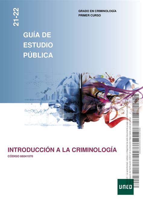 GUÍA Introducción a la Criminología 2022 21 GRADO EN