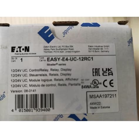 New And Original Eaton Cutler Hammer Easy E Uc Rc Base Unit