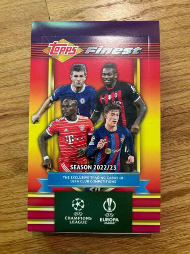 Topps Finest Flashbacks Soccer Club Competitions Uefa Hobby Box