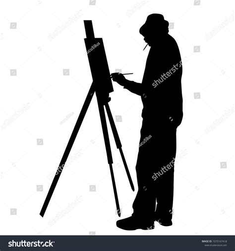 56,445 Artist Silhouette Painting Images, Stock Photos, 3D objects ...