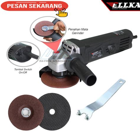 ELLKA MESIN GERINDA TANGAN MURAH 4 INCH GRINDA LISTRIK 4 INCH ANGLE