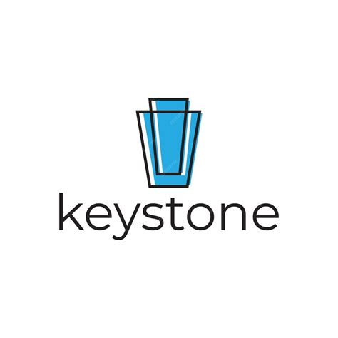 premium vector simple keystone logo design