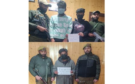 3 Drug Peddlers Arrested In Baramulla Contraband Substance Recovered