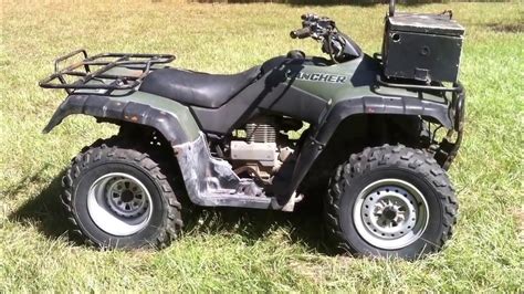 Honda Rancher 300 Atv 4 Wheeler For Sale Youtube