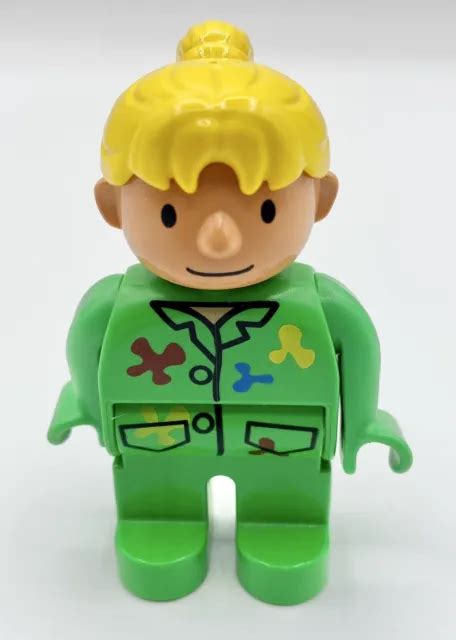 LEGO DUPLO FIGURE Wendy Bob The Builder Painter Green Coveralls Figure