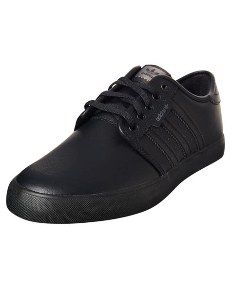 Adidas Womens Seeley Leather Bts Shoe - Black Black | SurfStitch