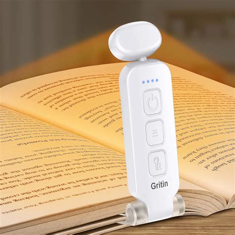 Gritin Rechargeable Book Light For Reading In Bed With Memory Function