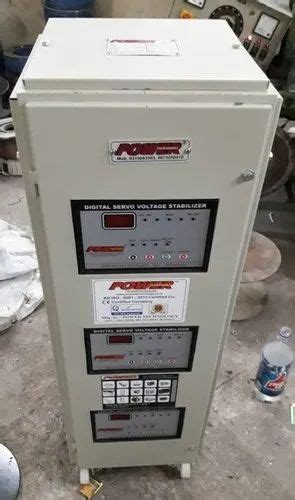 Automatic 25kva Air Cooled Three Phase Servo Voltage Stabilizer For