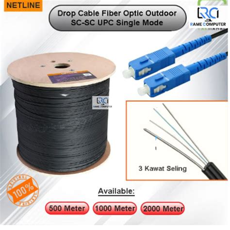 Jual KabeL FO Fiber Optic SC Single Mode 2000m Outdoor Netline 2000