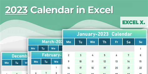 2023 Calendar in Excel - Excel