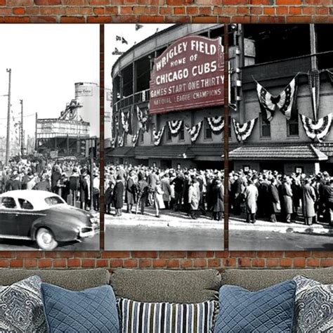 Chicago Cubs Wrigley Field Canvas Art Prints - Etsy