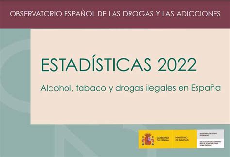 Alcohol tabaco y drogas ilegales en España Estadísticas 2022