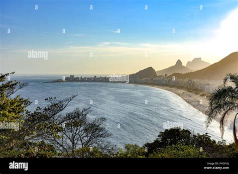 Top View Of Copacabana Beach Stock Photo Alamy