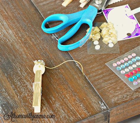 DIY Clothespin Christmas Angel Ornaments - At Home with Jemma