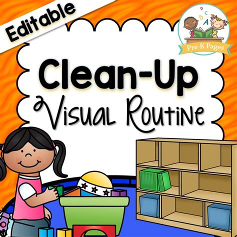 Clean Up Visual Routine Pre K Pages