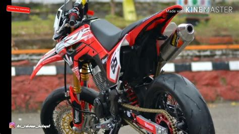 Crf150 Modifikasi Supermoto Keren Brooo Terbaru Youtube