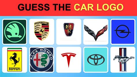 Guess The Car Brand Logo Quiz Youtube