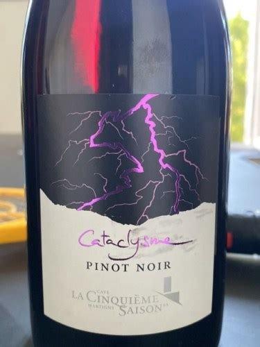 La Cinqui Me Saison Cataclysme Pinot Noir Vivino Us