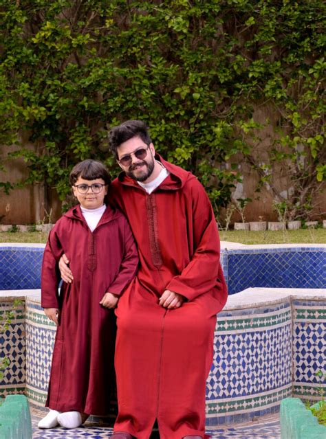 Jellaba Enfants Mlifa De Soie En Rouge Bordeaux Univers Tradition