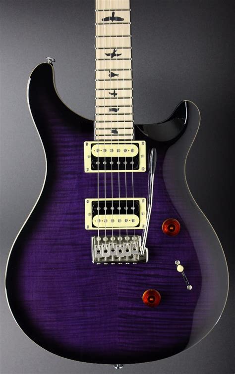 Prs Ltd Edition Se Custom 24 Satin Maple Neck Purple Mist Live Louder