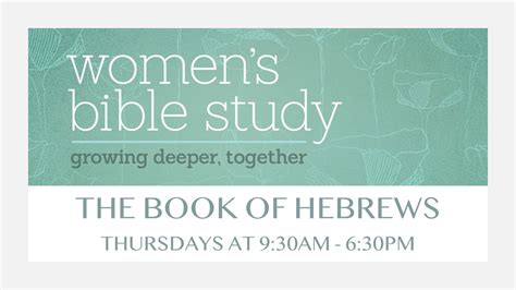 Womens Bible Study Hebrews 1123 40 Youtube