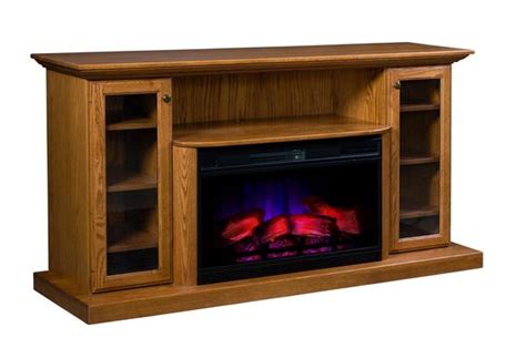 Amish 70" Electric Fireplace Entertainment Center ¦ DutchCrafters