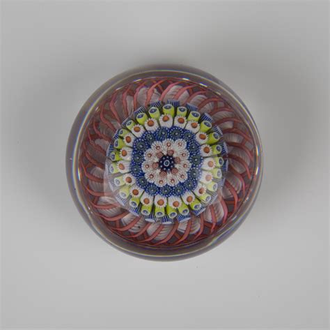 A St Louis Concentric Millefiori Mushroom Paperweight Circa The