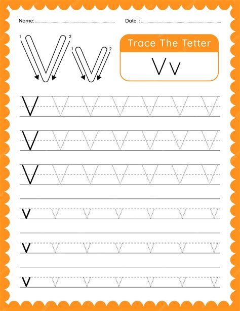 premium vector vector alphabet letter  tracing worksheet  kids