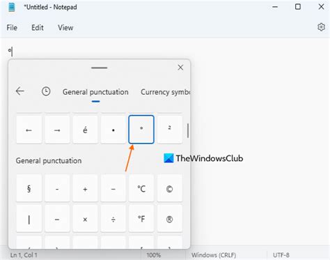 How to insert the Degree symbol on Windows 11/10