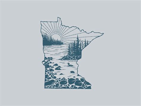 The Land of 10,000 Lakes by Sarah Lumley on Dribbble