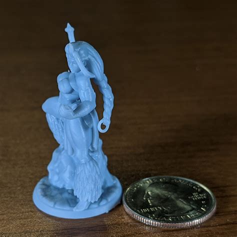 3d Printable Skadi The Human Barbarian By Twin Goddess Miniatures