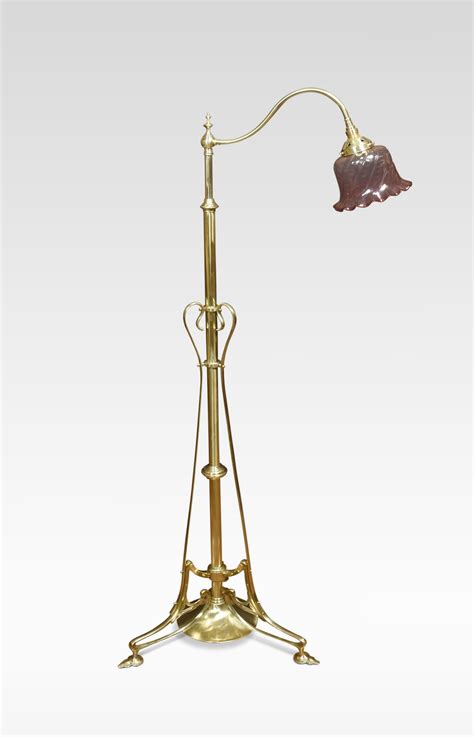 Antiques Atlas Art Nouveau Brass Reading Lamp