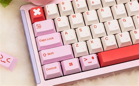 Amazon Gekucap Japanese Keycaps Keys Pbt Cute Pink Keycaps