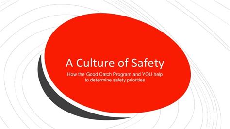 Safety Culture And Good Catch Program