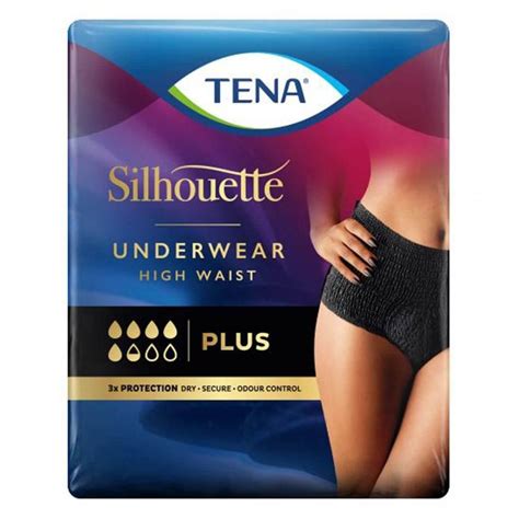 Tena Silhouette Plus Noir High Waist Pants Large Ml