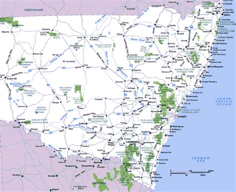 New South Wales Pictures Map | Map of Australia Region Political