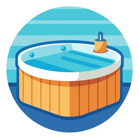 Arte Y Ilustraci N Vectorial De Clipart De Ba Era De Jacuzzi Caliente