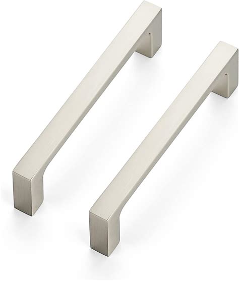 Ravinte Pack Solid Inch Kitchen Square Cabinet Handles Brushed