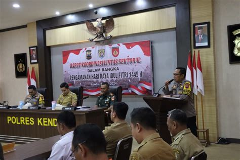 Jelang Operasi Ketupat Candi 2024 Polres Kendal Gelar Rapat Lintas