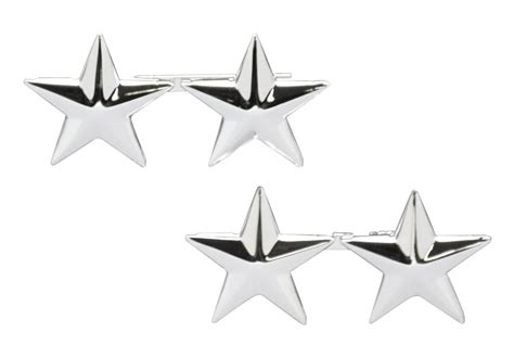 U.S. Navy Admiral 2 Star Collar Rank Insignia