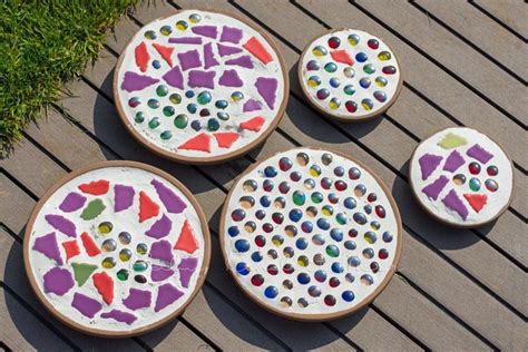 Mosaik Dekoplatten Mosaik Selber Machen Kinder Basteln Garten